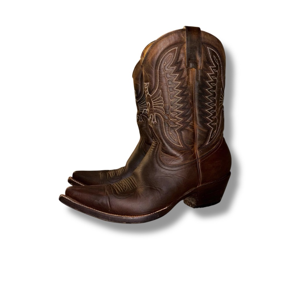 Heritage Boot Company Apache Peewee Brown Cowboy Boots (Austin TX) - Picture 3 of 7